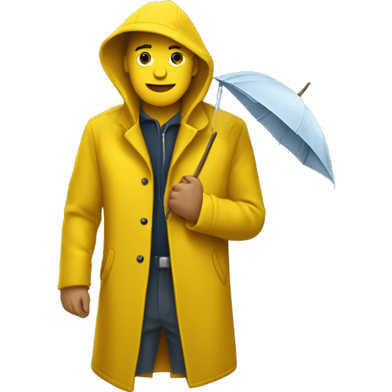 Manteau de pluie jaune  emoji