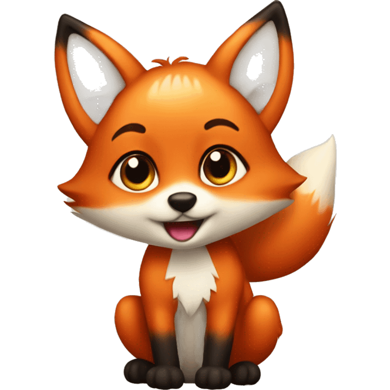 Cutie fox emoji