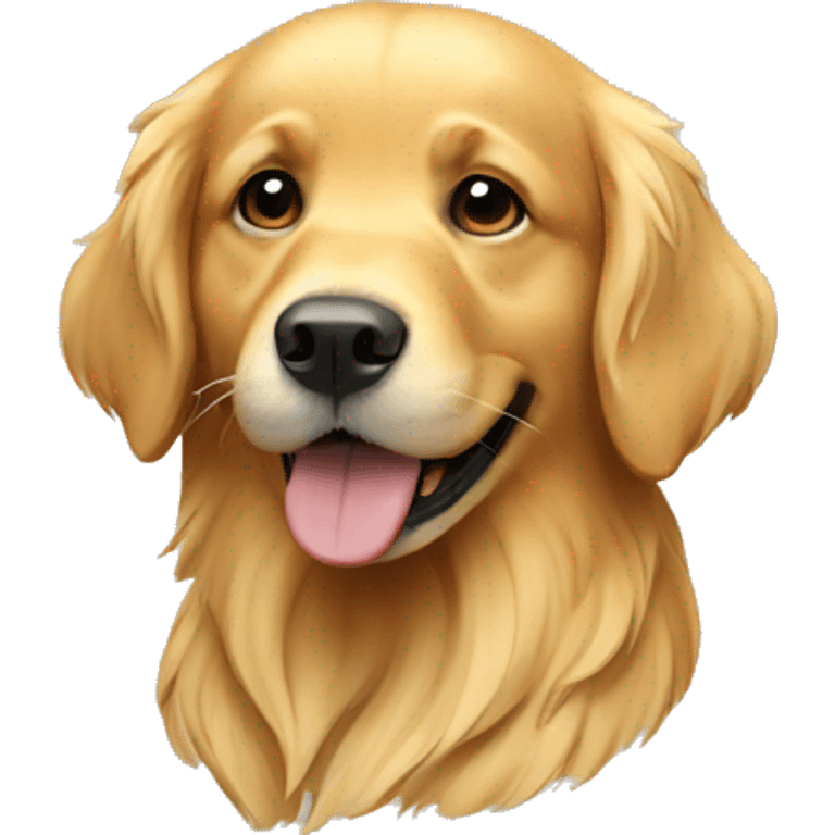 golden retriever dog emoji