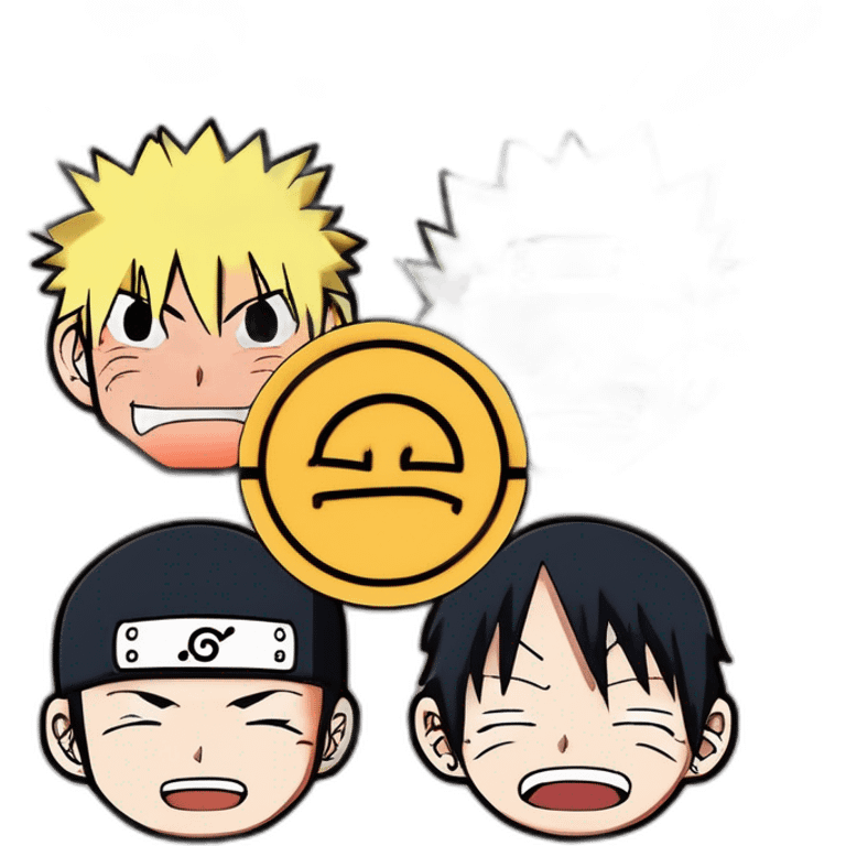 Naruto and Luffy emoji