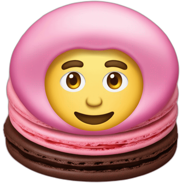 Macron on Macaron emoji