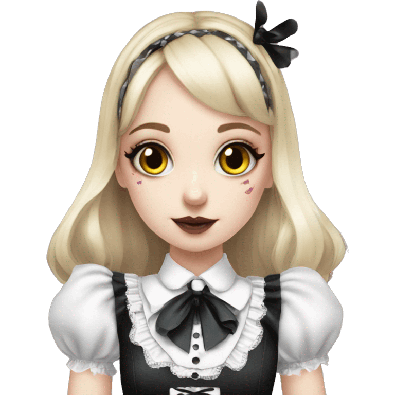 alice in wonderland gothic lolita look emoji