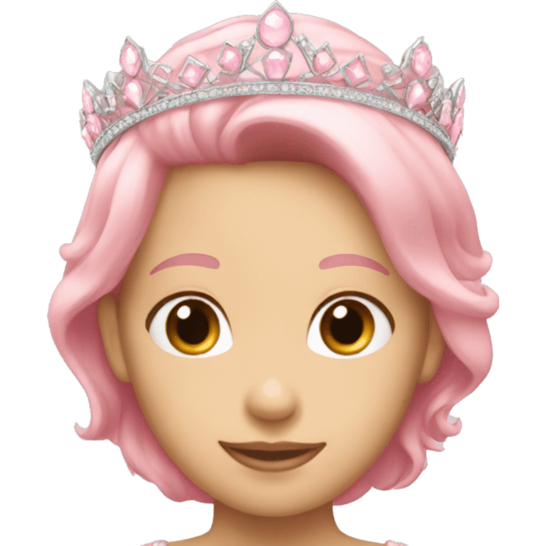 Pastel pink tiara emoji