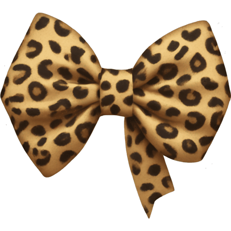 cheetah print bow  emoji