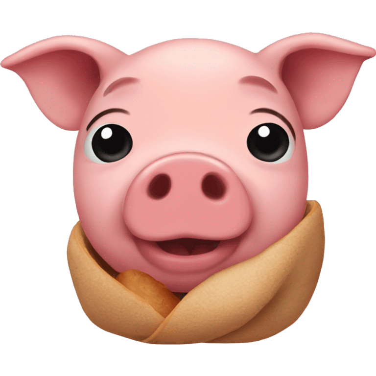 Pig in a blanket emoji