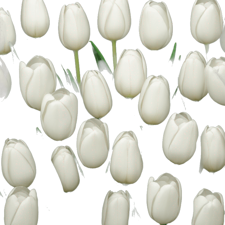 White Tulips emoji