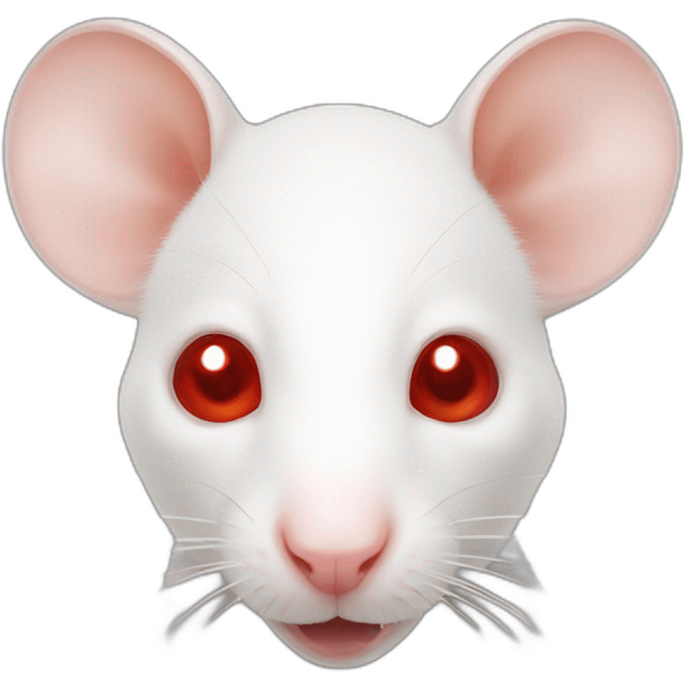 Albino rat red eyes emoji