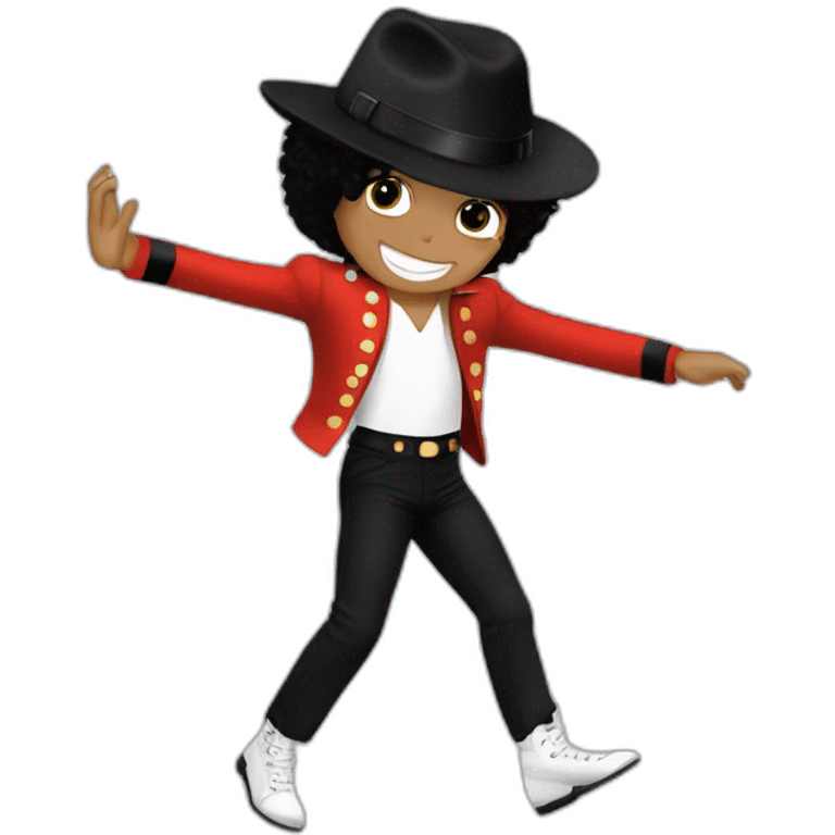 Michael Jackson de cuerpo entero bailando emoji