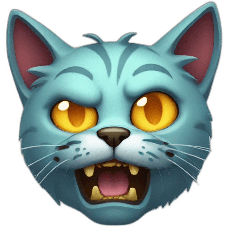 Atomic zombie cat emoji