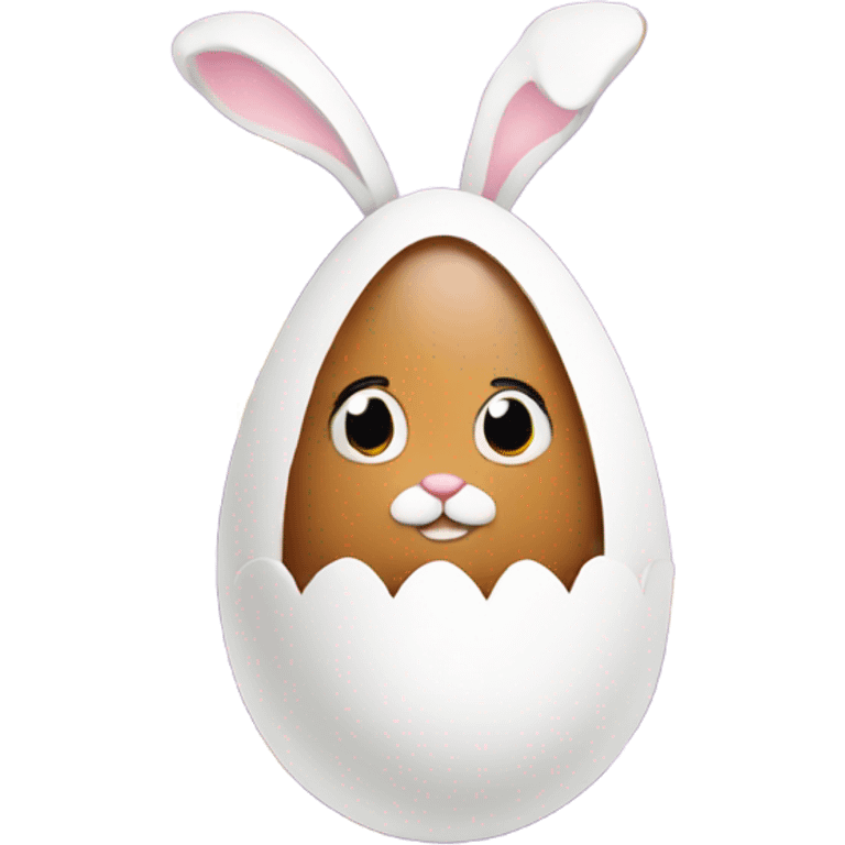 easter egg with a bunny all in Easter theme emoji