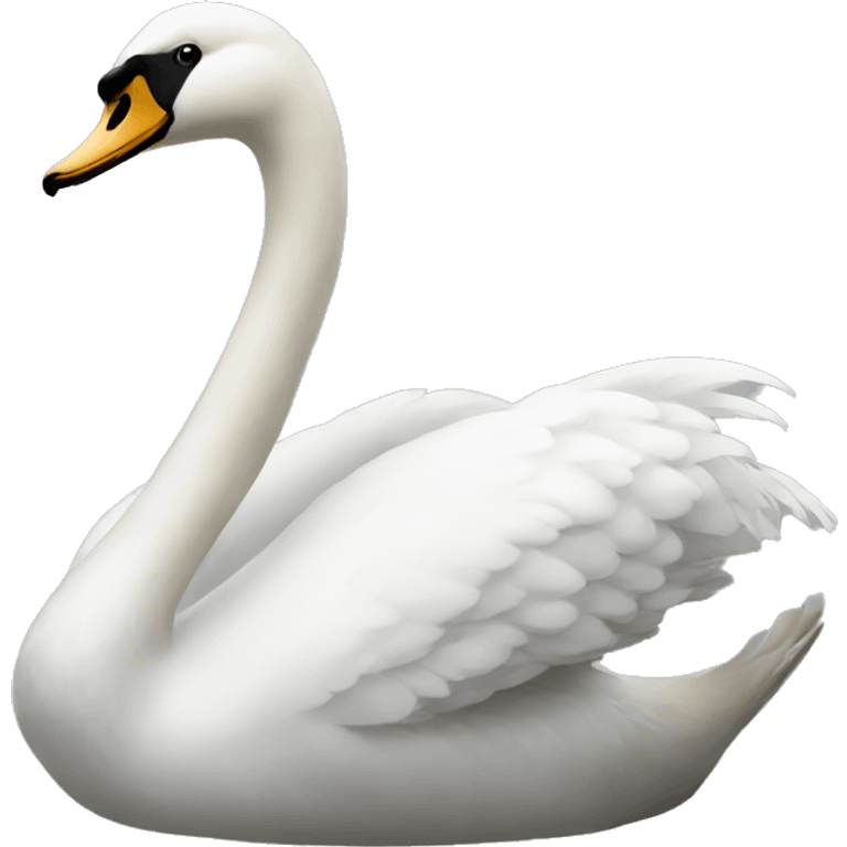 Cisne de color negro emoji