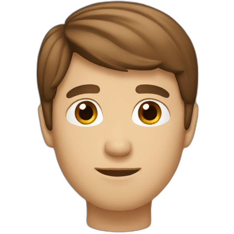 guy with brown hair emoji