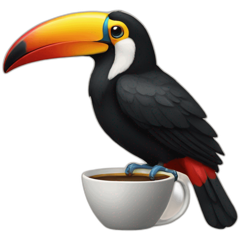 toucan drink coffee emoji