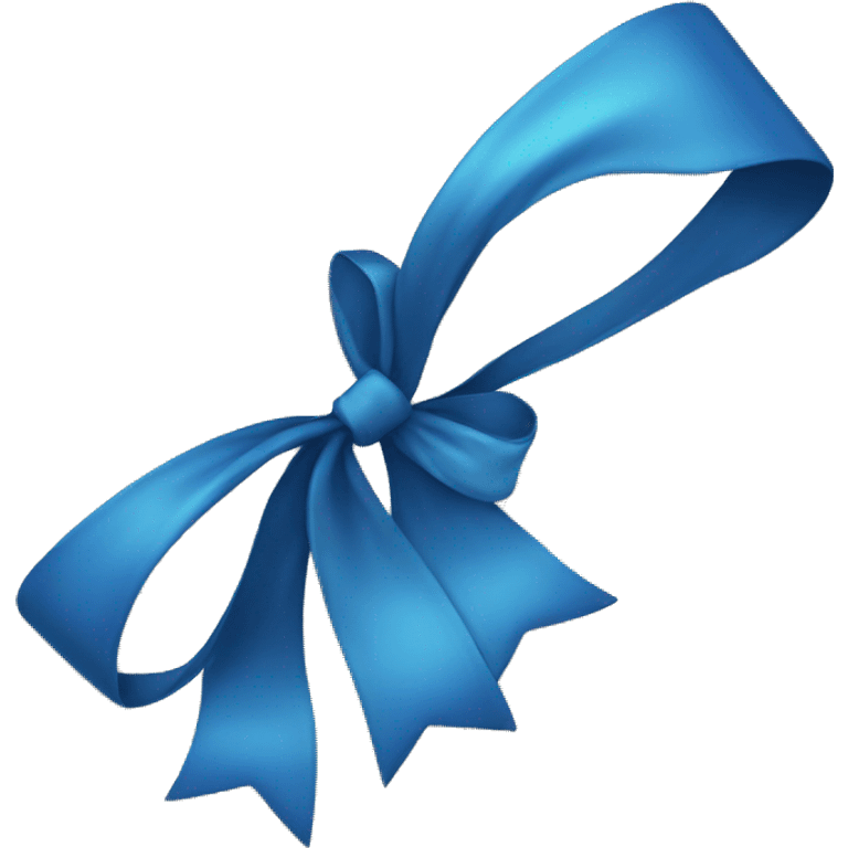 Blue bow emoji