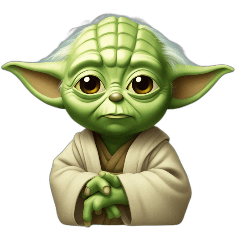 Yoda diciendo alto  emoji