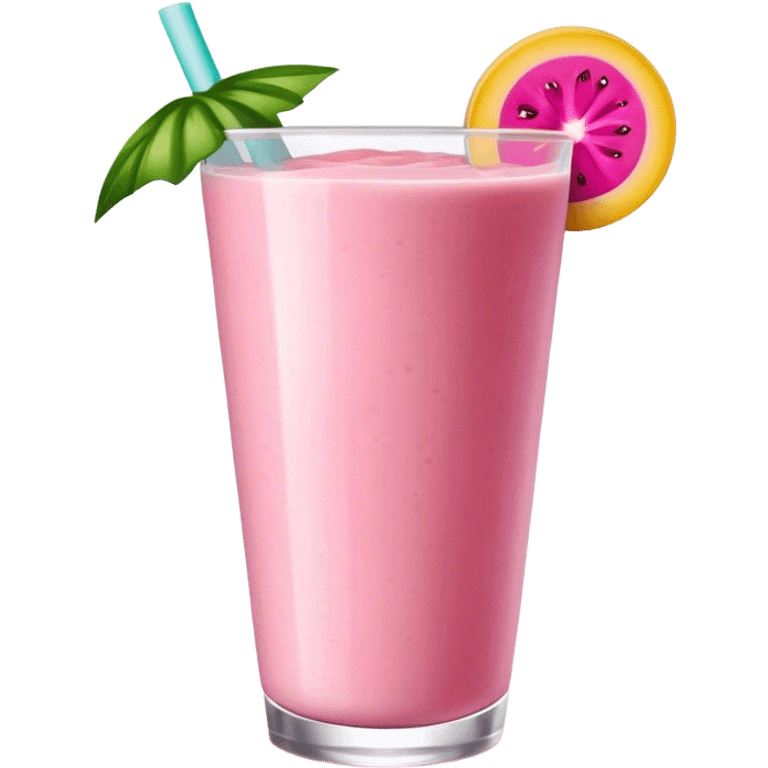 pink tropical smoothie emoji