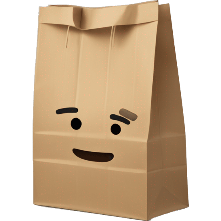 kraft paper bag of muji emoji