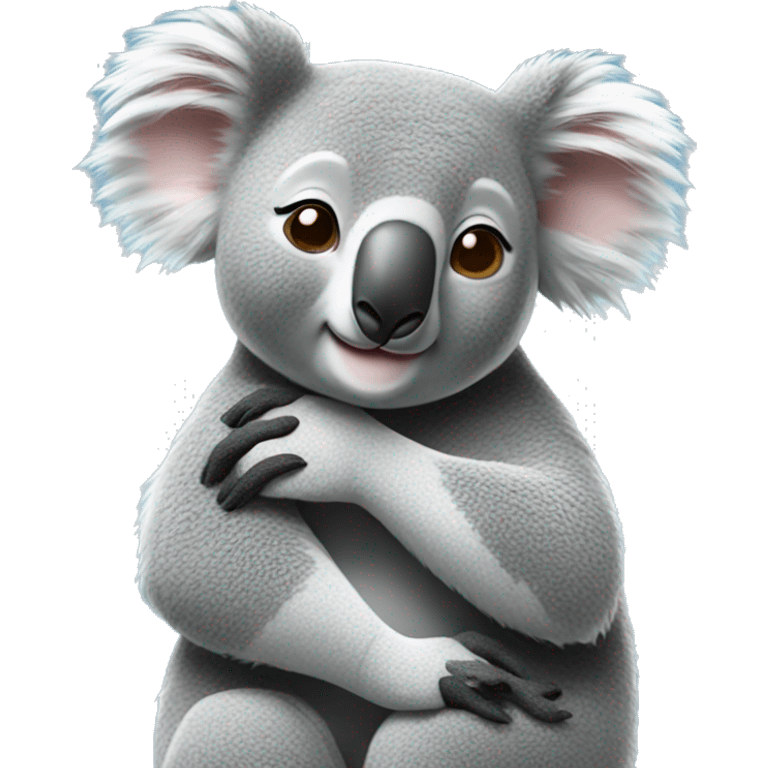 koala hugging a female koala  emoji