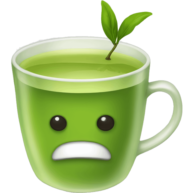 Green tea in cup emoji