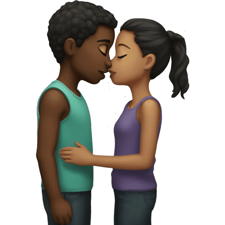 2 girl kissing emoji