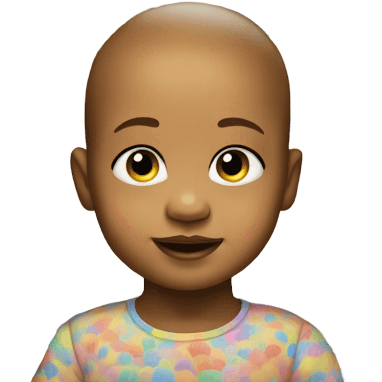 Rainbow skinned baby emoji