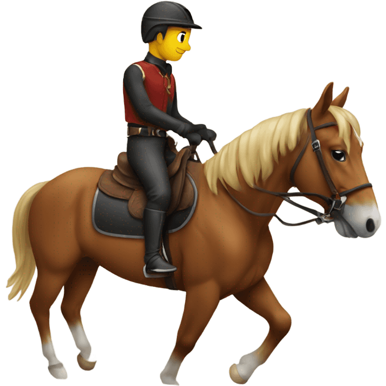 Horse and rider emoji