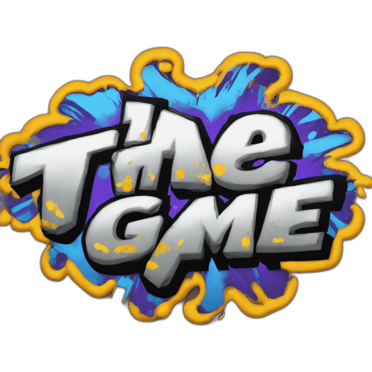 graffiti of the words "The Game" emoji