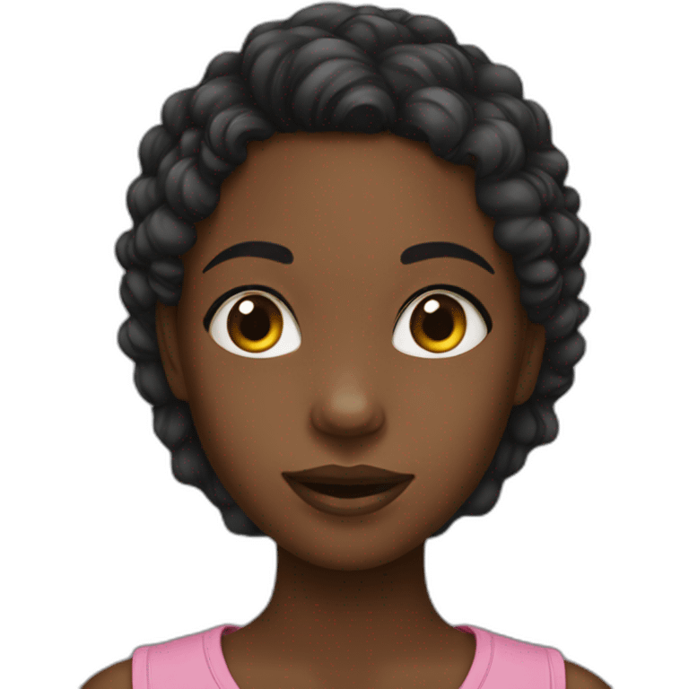 Young black girl emoji