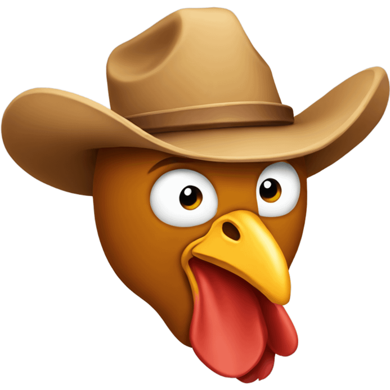 Cowboy chicken emoji