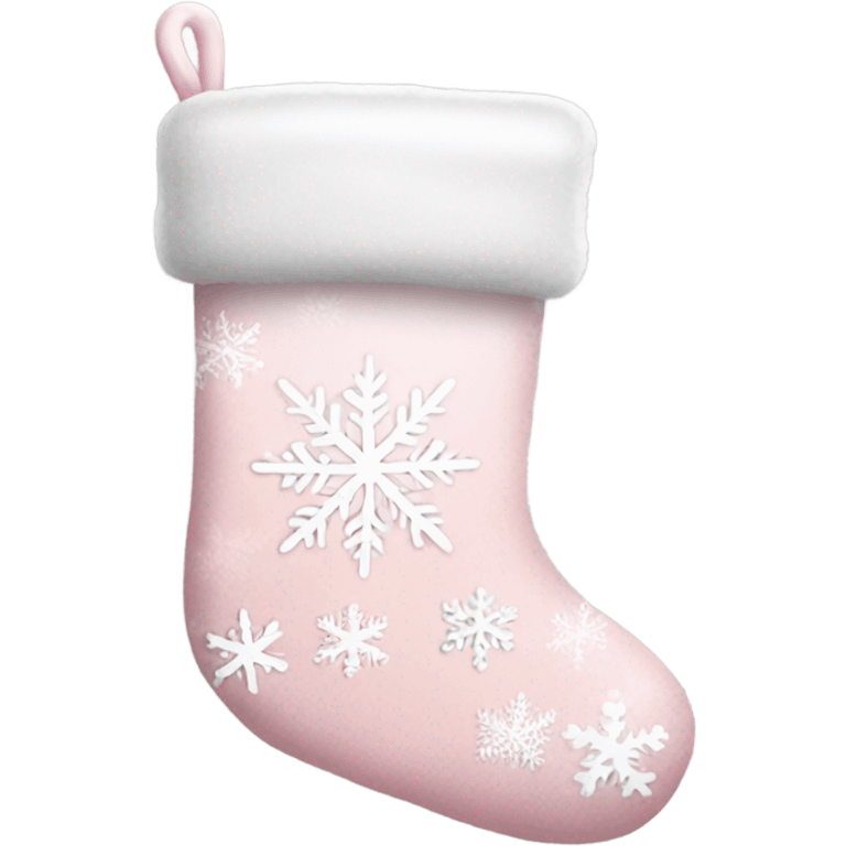  light pink Christmas stocking emoji