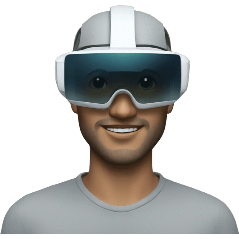 Augmented reality headset emoji