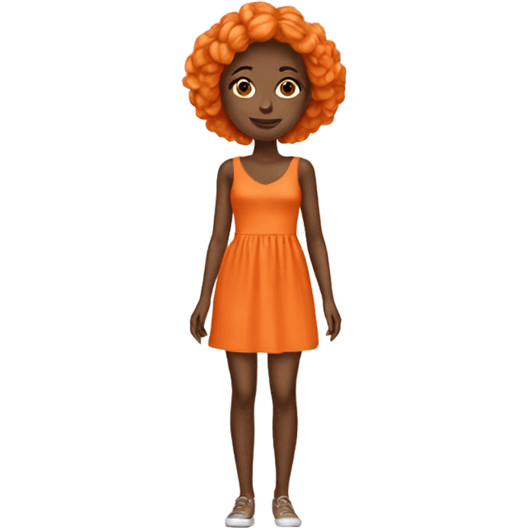 fashion orange dress emoji