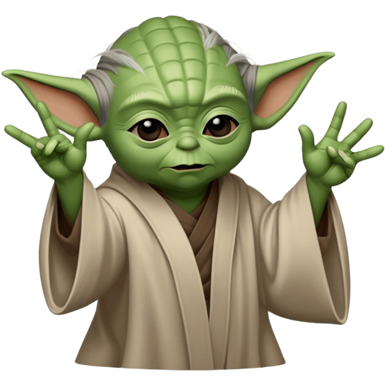 yoda flipping someone off emoji