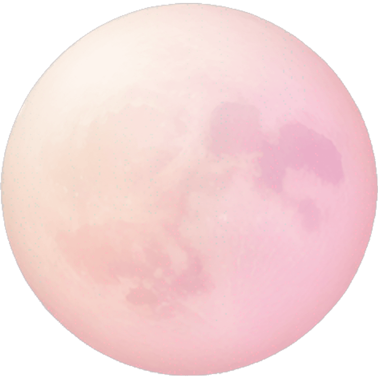 Pastel pink moon emoji