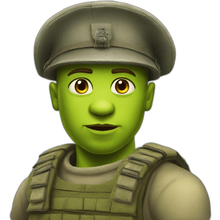 ukrainian solider shrek emoji