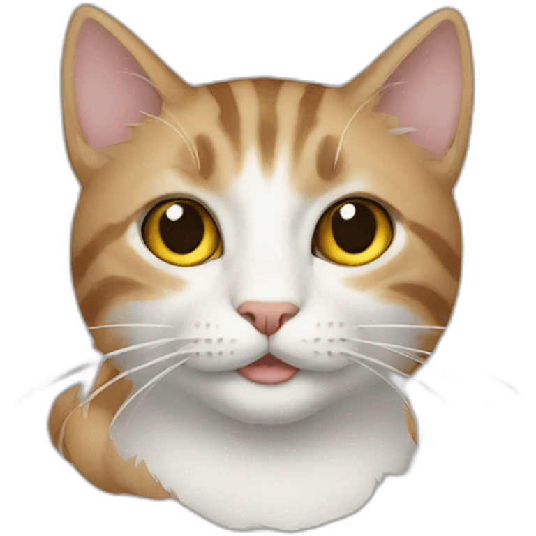 cat with sigar emoji