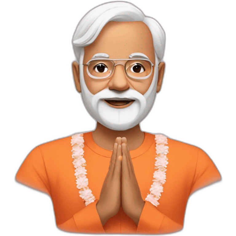 Modi namaste emoji