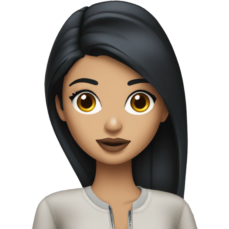 Brunette kylie jenner and bangladesh girl  emoji