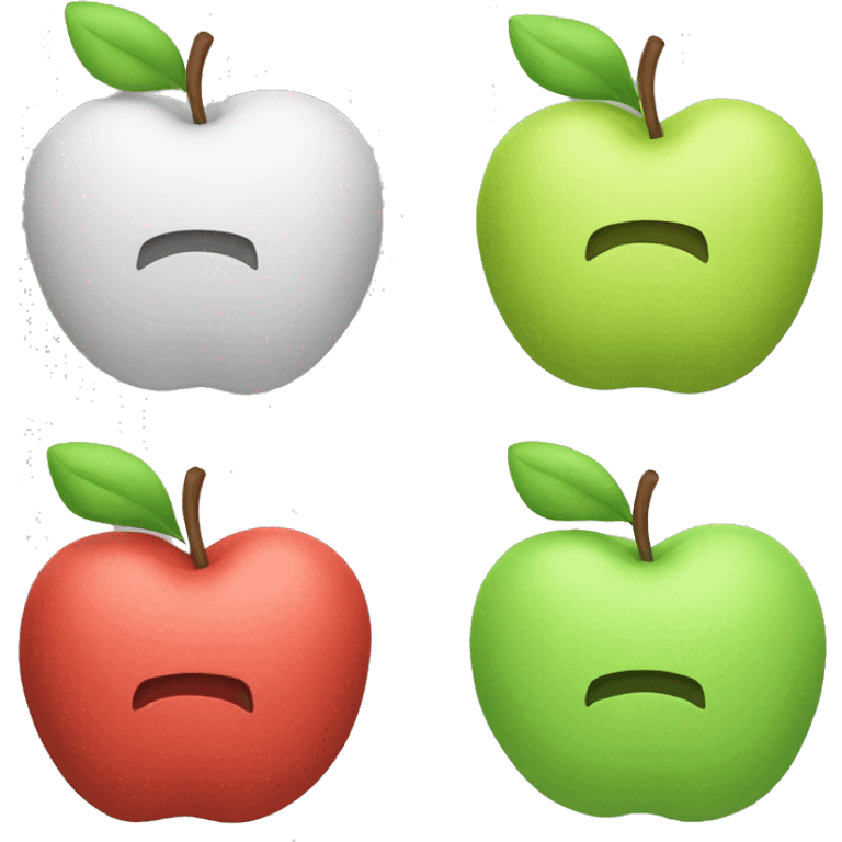 apple style Pillow thin emoji