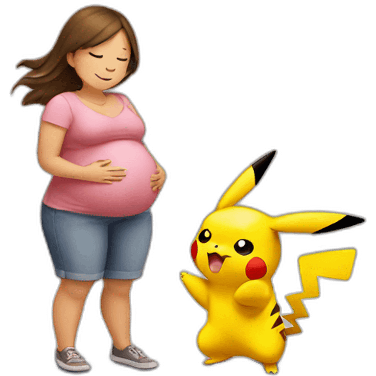 pikachu-third-trimester-pregnant emoji