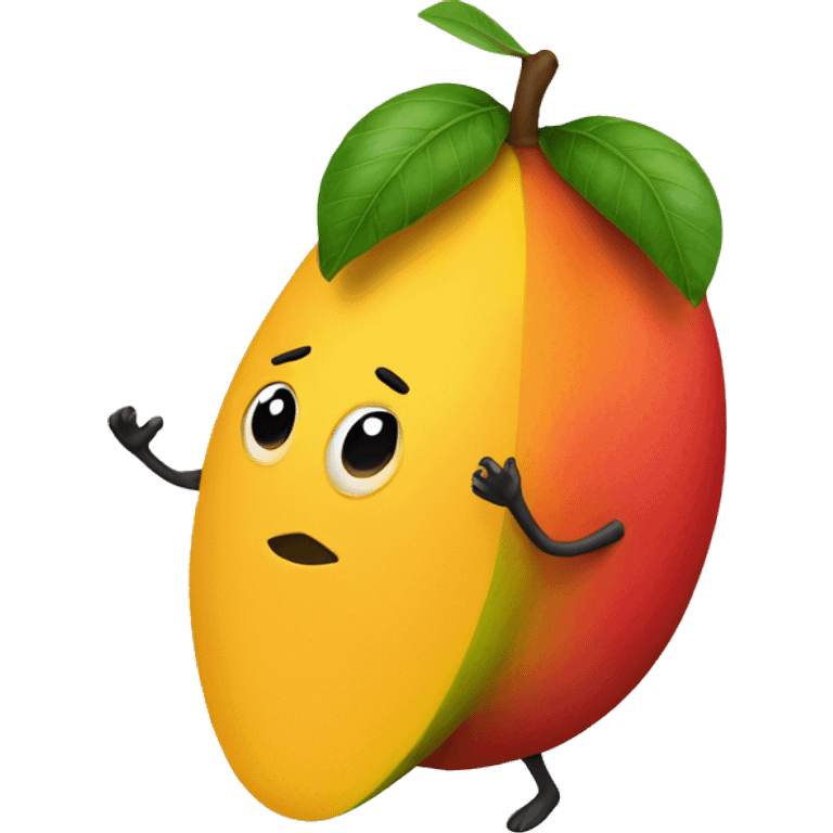 Mango with legs emoji