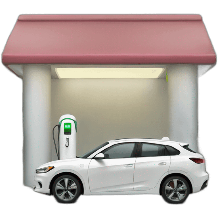 car and Charging station emoji