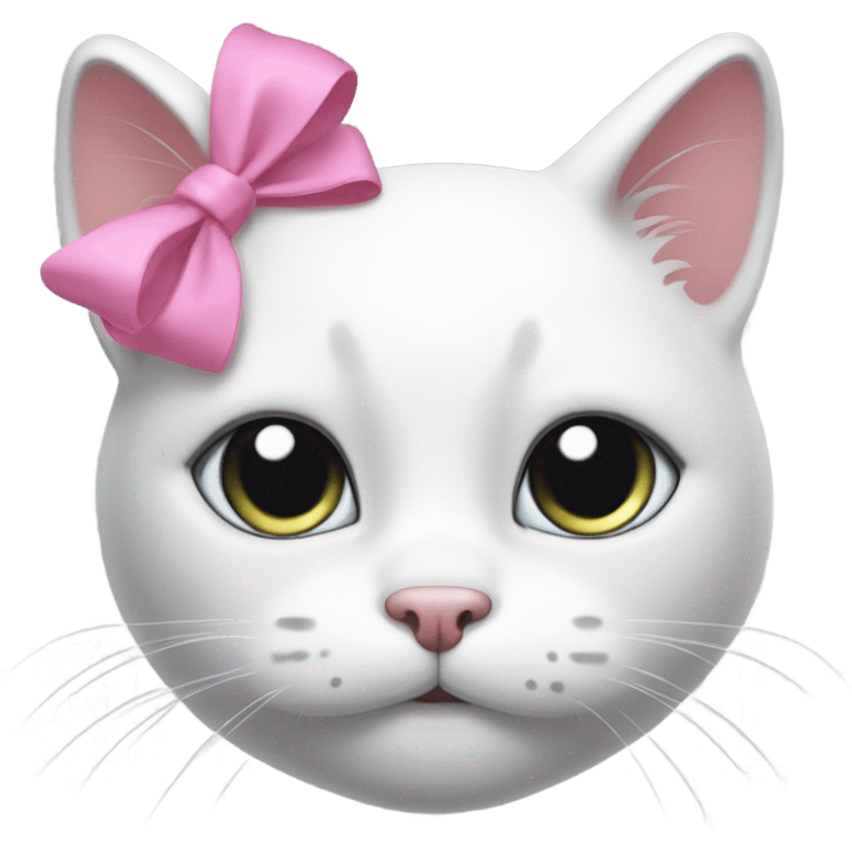 Hello kitty with a bow  emoji