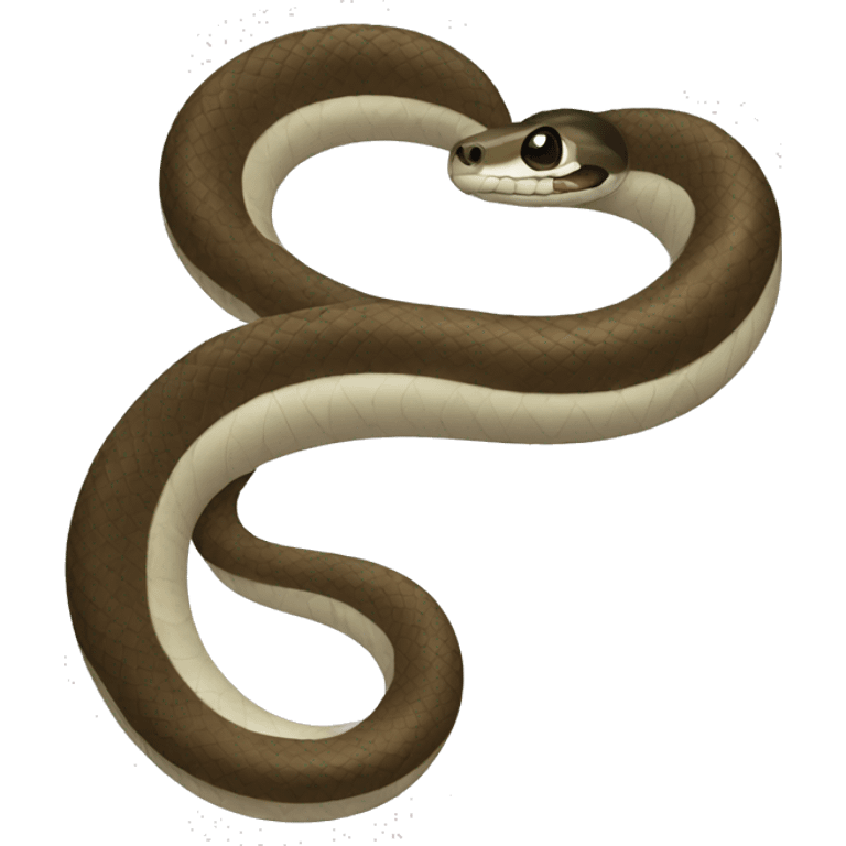 Pied snake emoji