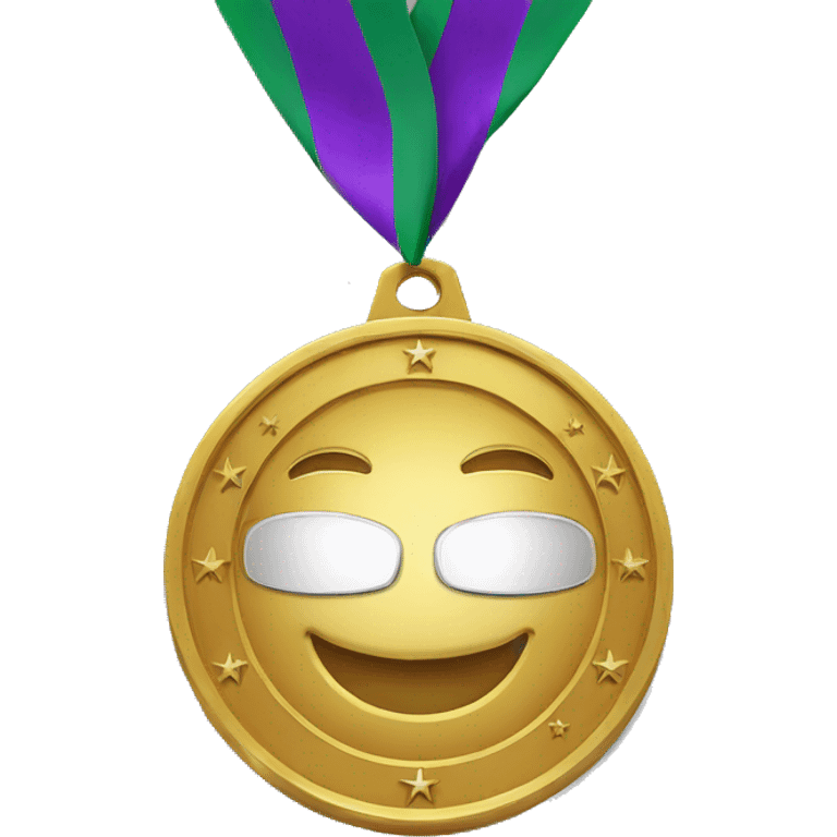 a medal with the word Kelly on it emoji