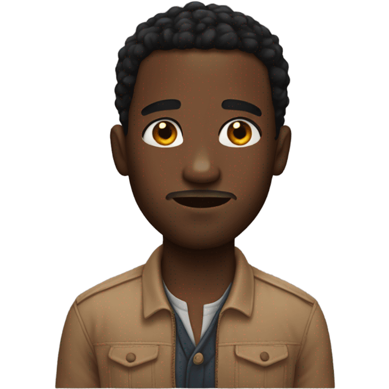 a black MAN whith scars  emoji