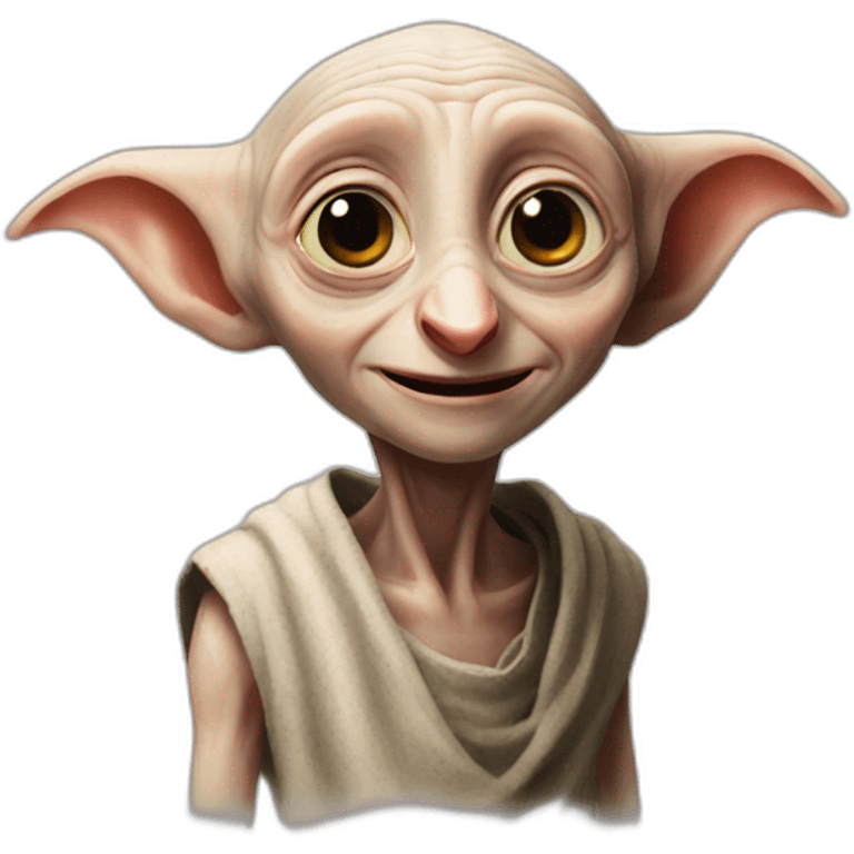 Dobby portrait happy emoji