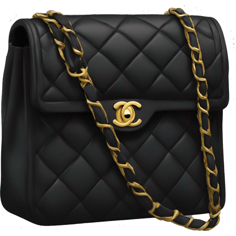 Black Chanel bag emoji