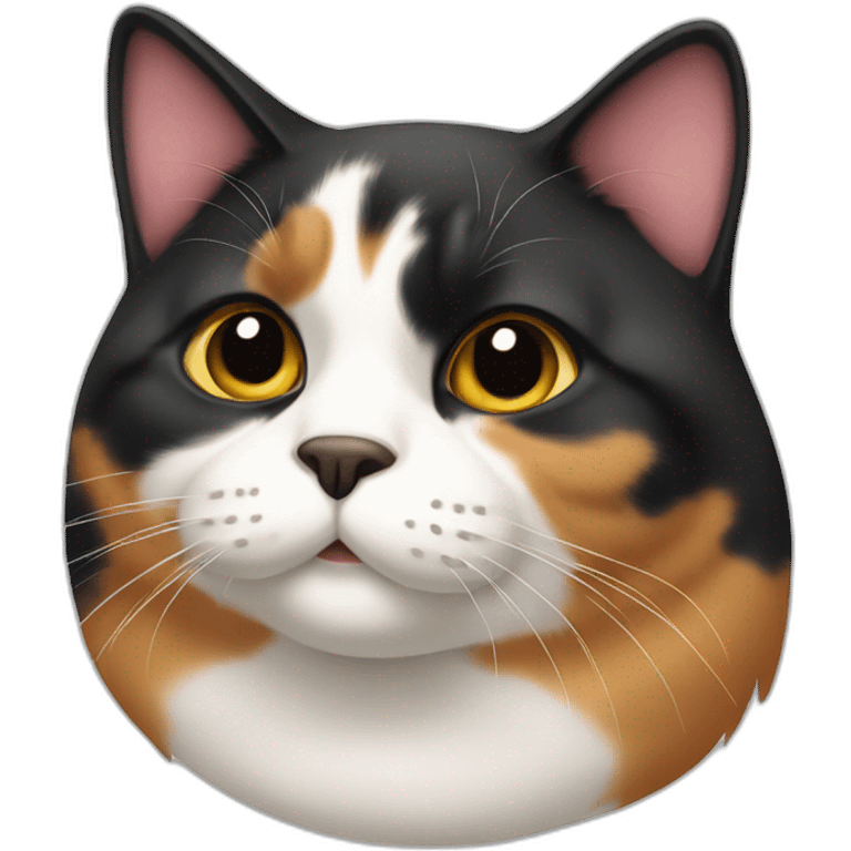 Fat Calico Cat emoji