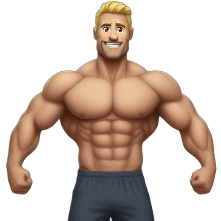 hyper muscle man emoji